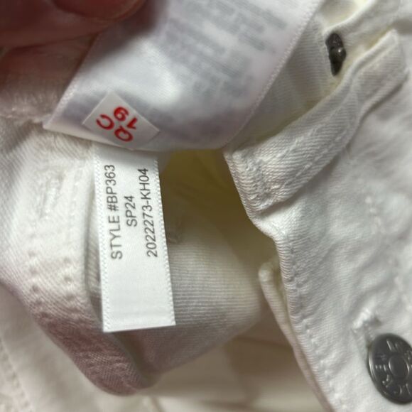 J. Crew Factory BP363 Tall Mid-rise Flare Crop signature stretch white jeans 29 - Picture 12 of 12